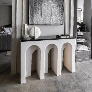 Florentine marble console table