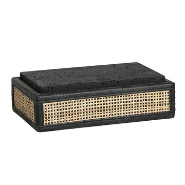 Rattan storage box - large