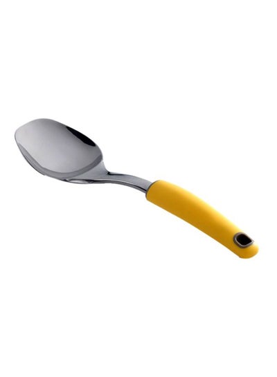 B421K1-STAINLESS STEEL SOLID SPOON-YELLOW