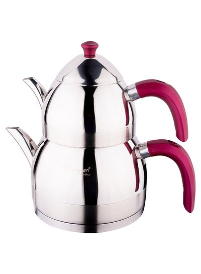 PLATINUM STAINLESS STEEL TEAPOT-PURPLE