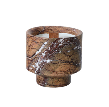 Natural Stone Candle Cup-Natural marble