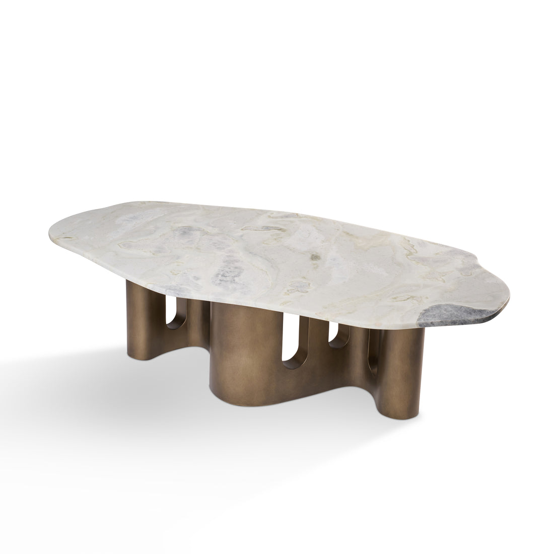 ريث طاولة قهوة رخامية - ثلاث قطع