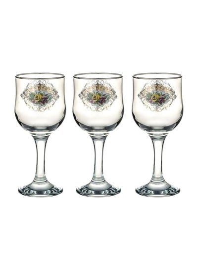 7733-44167GOBLET SMOKE PLAT 3PCS 6-SET