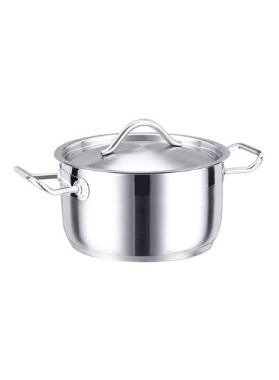 PROFI 18 CM HESSE CASSEROLE WITH METAL LID SILVER 18 X10CM