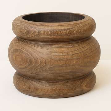 wooden vase