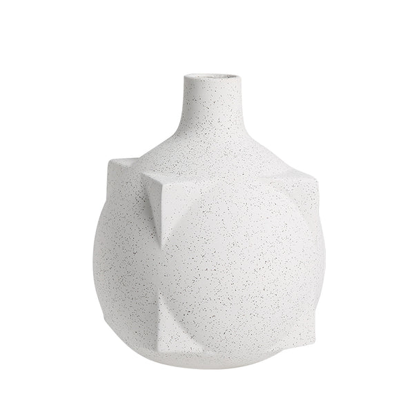 Square Ball Vase White
