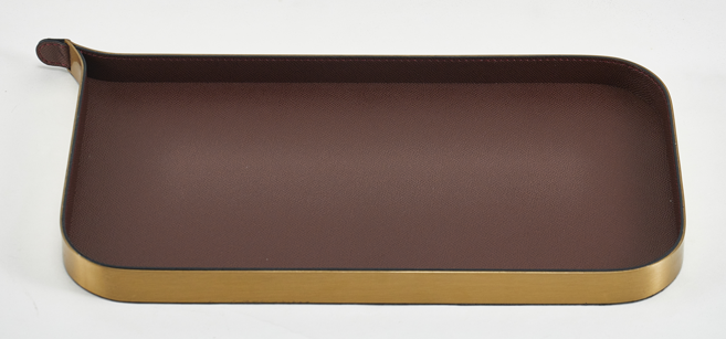 leather tray
