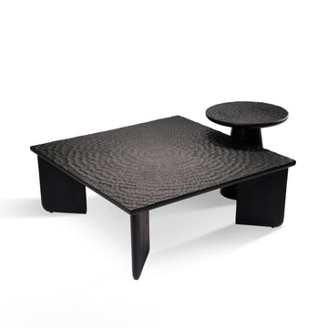 طاولة قهوة خشبية - قطعتين