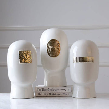 زخرفة الشكل الأبيض- 3قطع