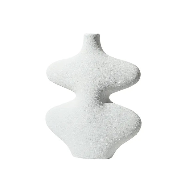 Curved vase White A