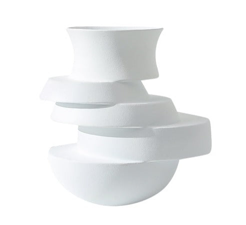 Irregular Vase White A