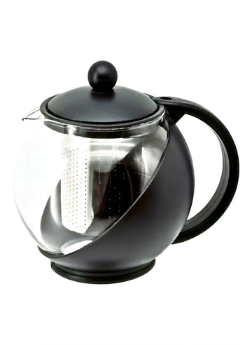 Glass Tea Pot Clear/Black